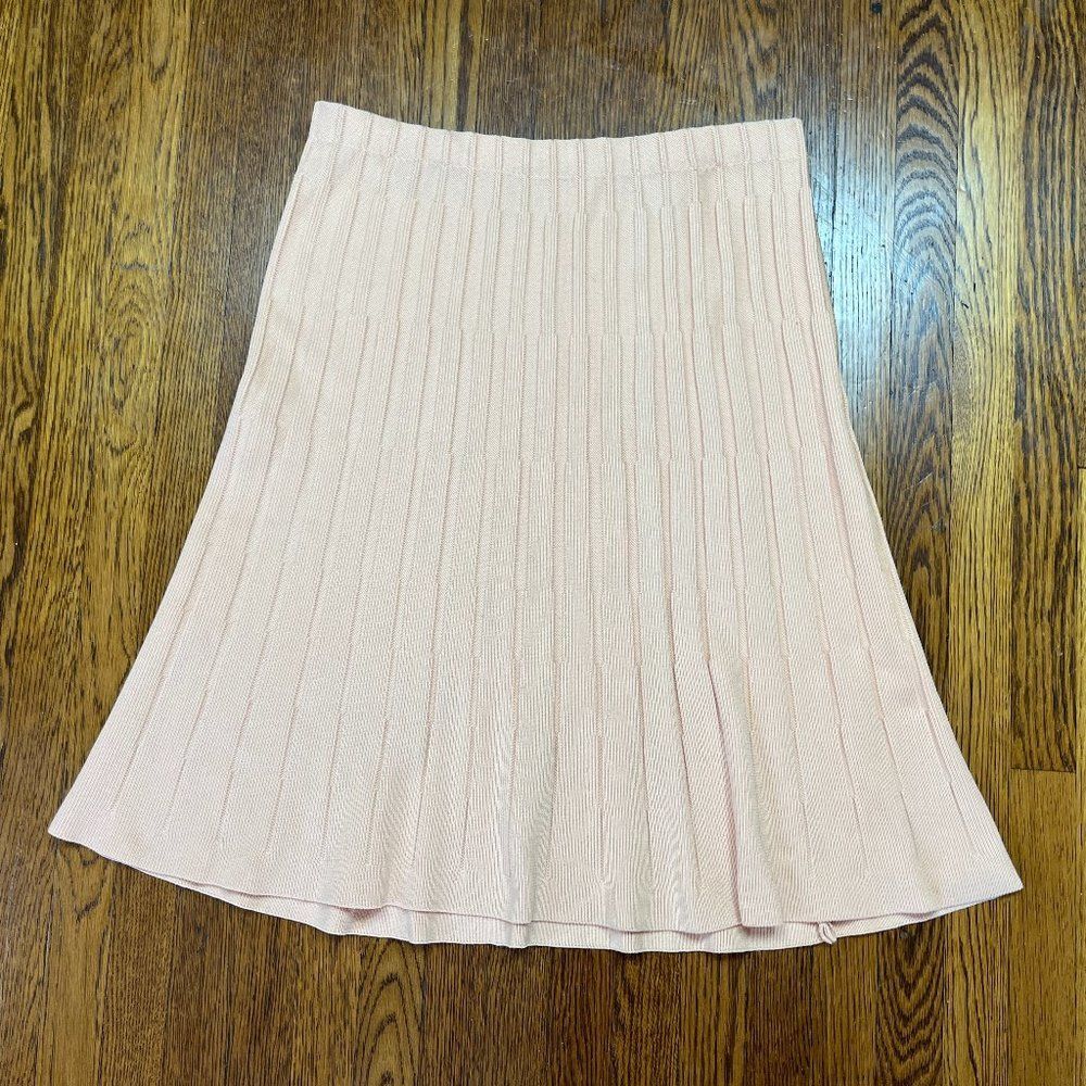 Vintage GIVENCHY Sport Cream Nylon Knit Skirt  Women's Size 10